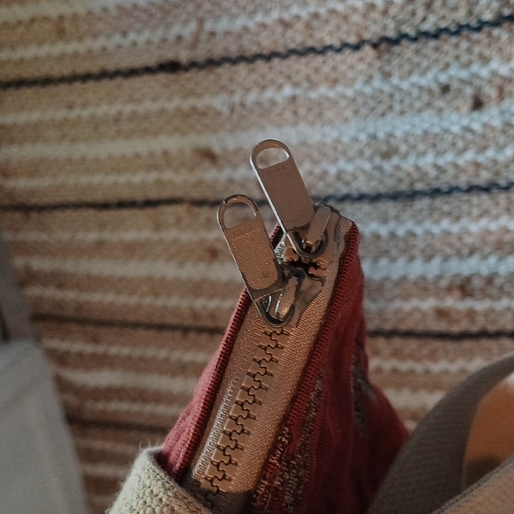 🔥🔥Bonnie Bag Upholstery palm trees vintage knitting needle point storage tote - Picture 7 of 16